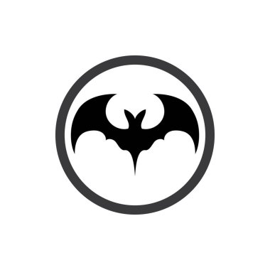 Yarasa vektör simgesi logo şablonu çizim tasarımı