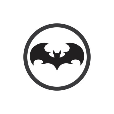 Yarasa vektör simgesi logo şablonu çizim tasarımı