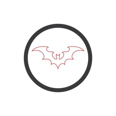 Yarasa vektör simgesi logo şablonu çizim tasarımı