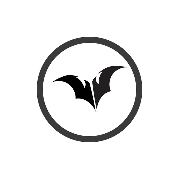 Templat Logo Vektor Bat Desain Gambar - Stok Vektor