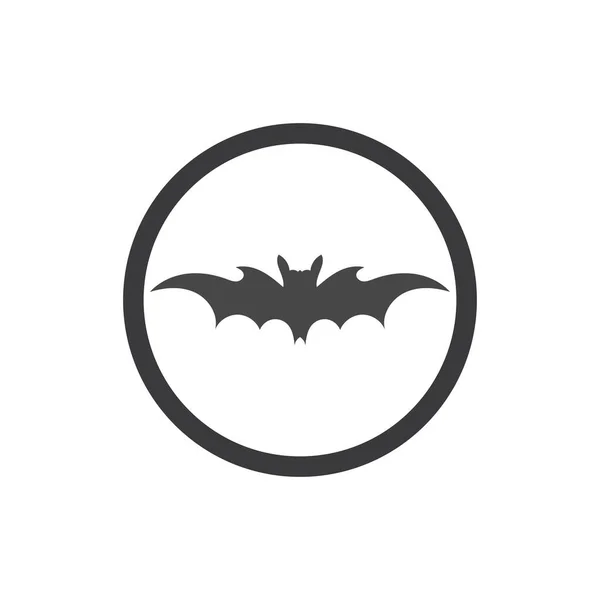 Bat Wektor Ikona Logo Szablon Ilustracja Projekt — Wektor stockowy