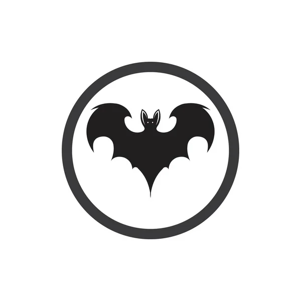 Bat Vector Icon Logo Șablon Ilustrare Design — Vector de stoc