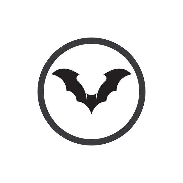 Bat Wektor Ikona Logo Szablon Ilustracja Projekt — Wektor stockowy