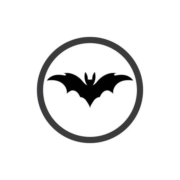 Bat Vetor Ícone Logotipo Modelo Ilustração Design —  Vetores de Stock