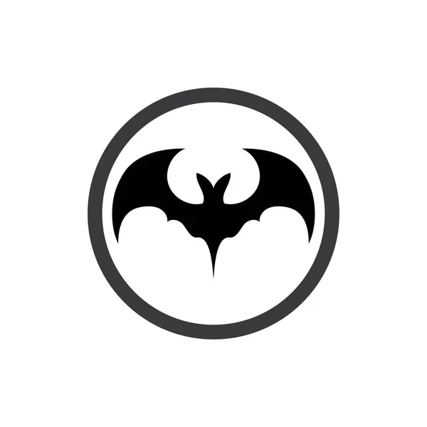 Bat Wektor Ikona Logo Szablon Ilustracja Projekt — Wektor stockowy