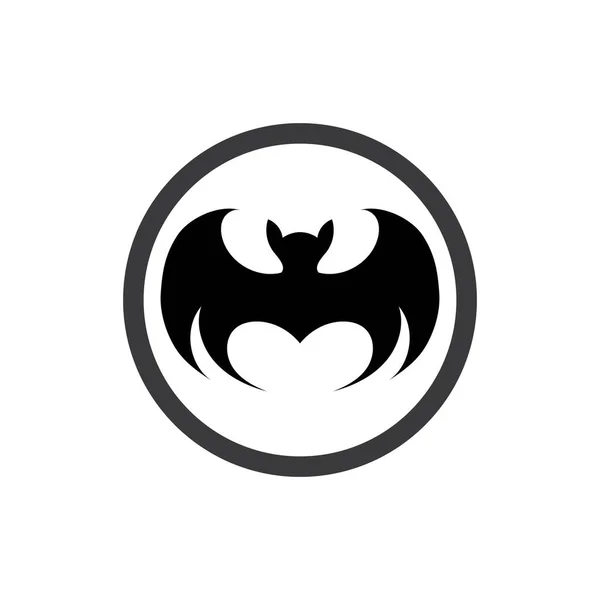 Bat Vector Icon Logo Șablon Ilustrare Design — Vector de stoc