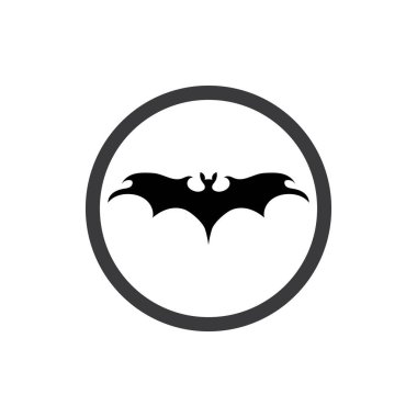 Yarasa vektör simgesi logo şablonu çizim tasarımı