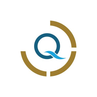 Harf Q Business soyut birlik vektör logosu tasarım şablonu