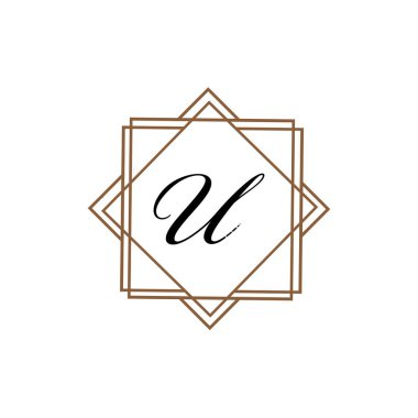 Harf U İş kurumsal birleşik vektör logo tasarım şablonu