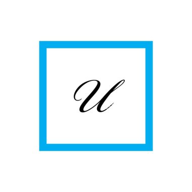 Harf U İş kurumsal birleşik vektör logo tasarım şablonu