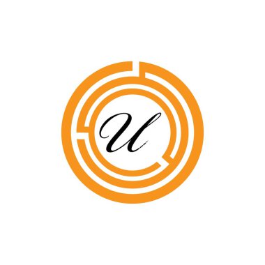 Harf U İş kurumsal birleşik vektör logo tasarım şablonu