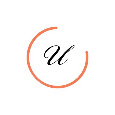 Harf U İş kurumsal birleşik vektör logo tasarım şablonu