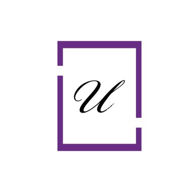 Harf U İş kurumsal birleşik vektör logo tasarım şablonu