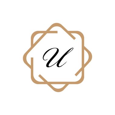 Harf U İş kurumsal birleşik vektör logo tasarım şablonu