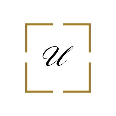 Harf U İş kurumsal birleşik vektör logo tasarım şablonu