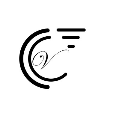 Harf v v İş kurumsal birleşme vektör logo tasarım şablonu