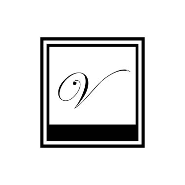 Harf v v İş kurumsal birleşme vektör logo tasarım şablonu
