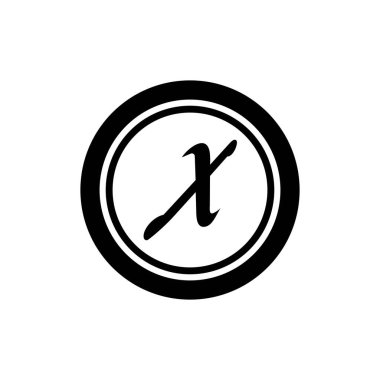 Harf X İş kurumsal birleşik vektör logo tasarım şablonu