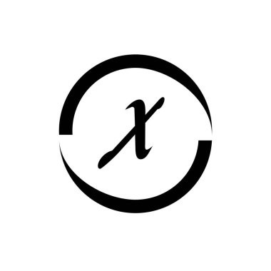 Harf X İş kurumsal birleşik vektör logo tasarım şablonu