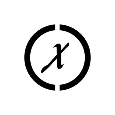 Harf X İş kurumsal birleşik vektör logo tasarım şablonu