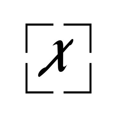 Harf X İş kurumsal birleşik vektör logo tasarım şablonu