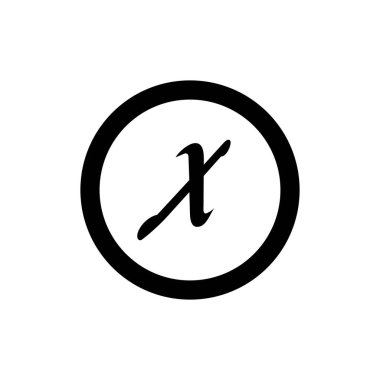 Harf X İş kurumsal birleşik vektör logo tasarım şablonu