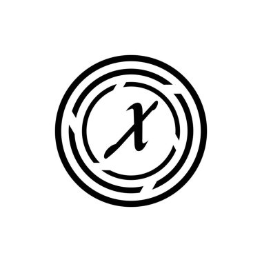 Harf X İş kurumsal birleşik vektör logo tasarım şablonu