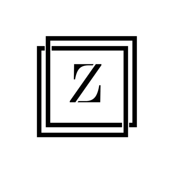 手紙Zビジネス抽象的な団結ベクトルロゴデザインテンプレート — ストックベクタ