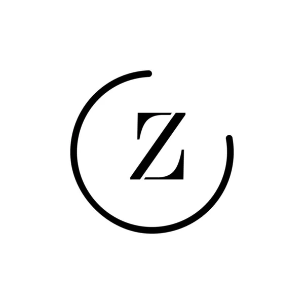 手紙Zビジネス抽象的な団結ベクトルロゴデザインテンプレート — ストックベクタ