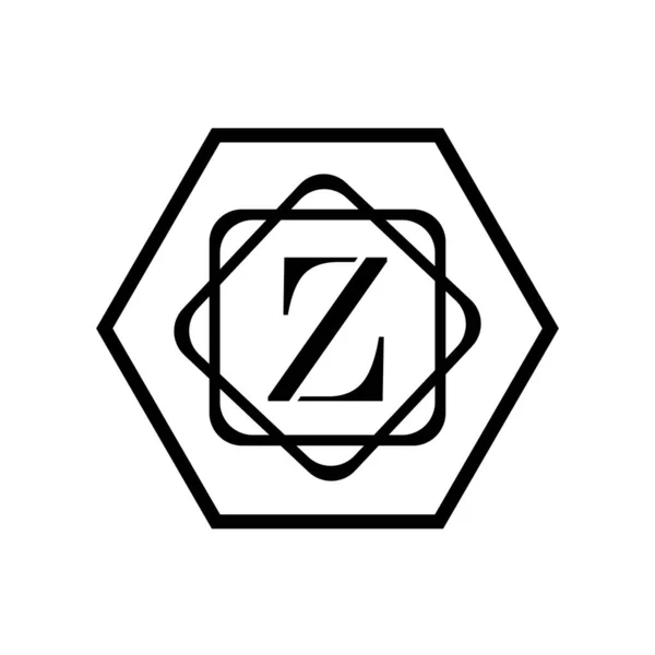 Carta Empresarial Abstrata Unidade Vetor Logotipo Modelo Design —  Vetores de Stock