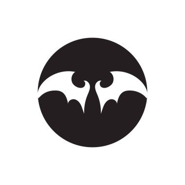yarasa logo vektör çizim şablonu