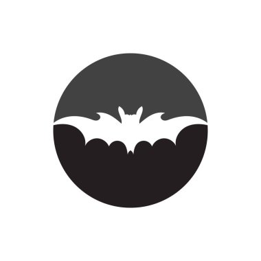 yarasa logo vektör çizim şablonu