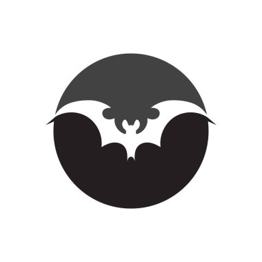 yarasa logo vektör çizim şablonu