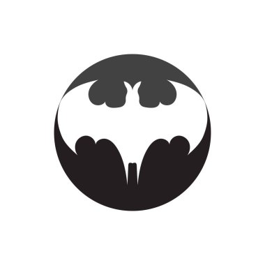 yarasa logo vektör çizim şablonu