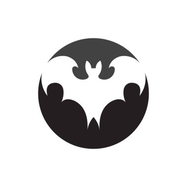 yarasa logo vektör çizim şablonu