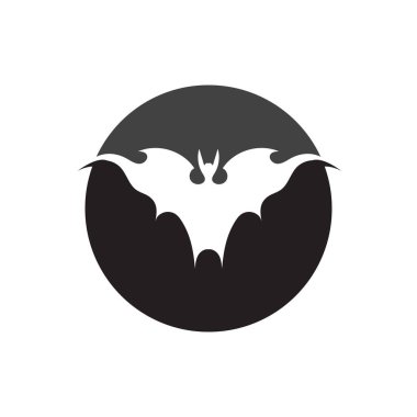 yarasa logo vektör çizim şablonu