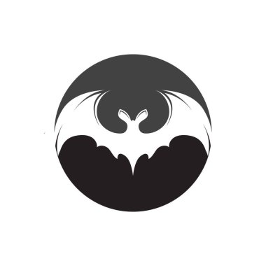 yarasa logo vektör çizim şablonu