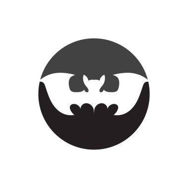 yarasa logo vektör çizim şablonu