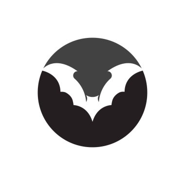 yarasa logo vektör çizim şablonu