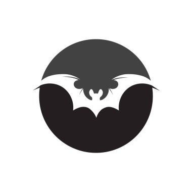 yarasa logo vektör çizim şablonu