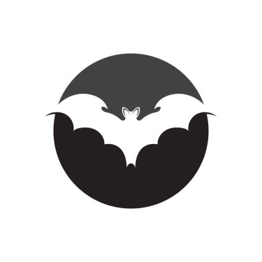 yarasa logo vektör çizim şablonu