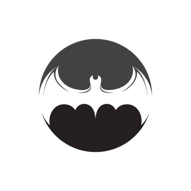 yarasa logo vektör çizim şablonu