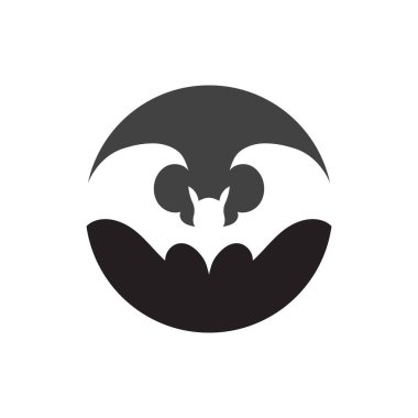 yarasa logo vektör çizim şablonu