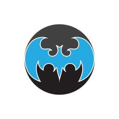 yarasa logo vektör çizim şablonu