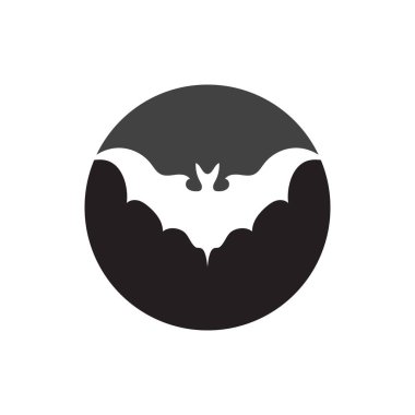 yarasa logo vektör çizim şablonu