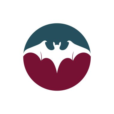 yarasa logo vektör çizim şablonu