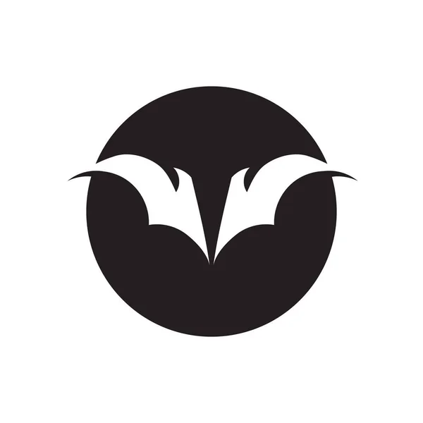 Logotipo Murciélago Vector Ilustración Diseño Plantilla — Vector de stock