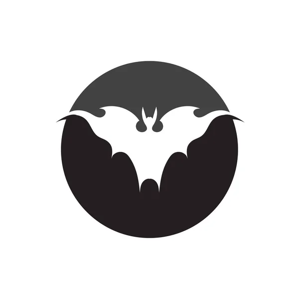 Templat Desain Logo Vektor Bat - Stok Vektor