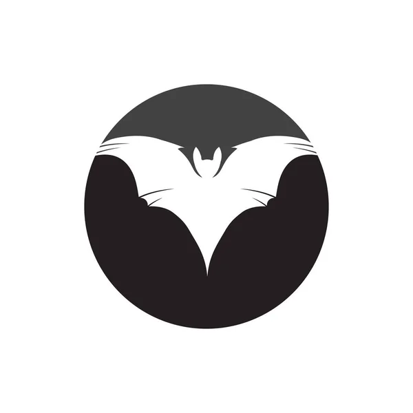 Morcego Logotipo Vetor Ilustração Design Modelo —  Vetores de Stock