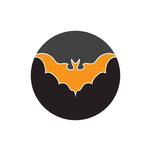 Templat Desain Logo Vektor Bat - Stok Vektor
